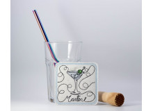 Stickdatei ITH - Untersetzer Martini